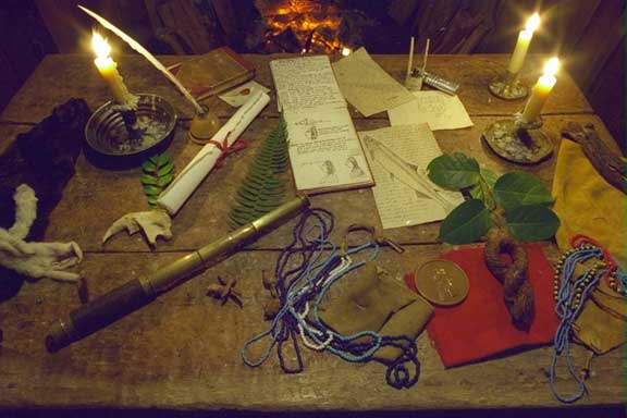 Captain's Table, a part of the virtual tour of Fort Clatsop